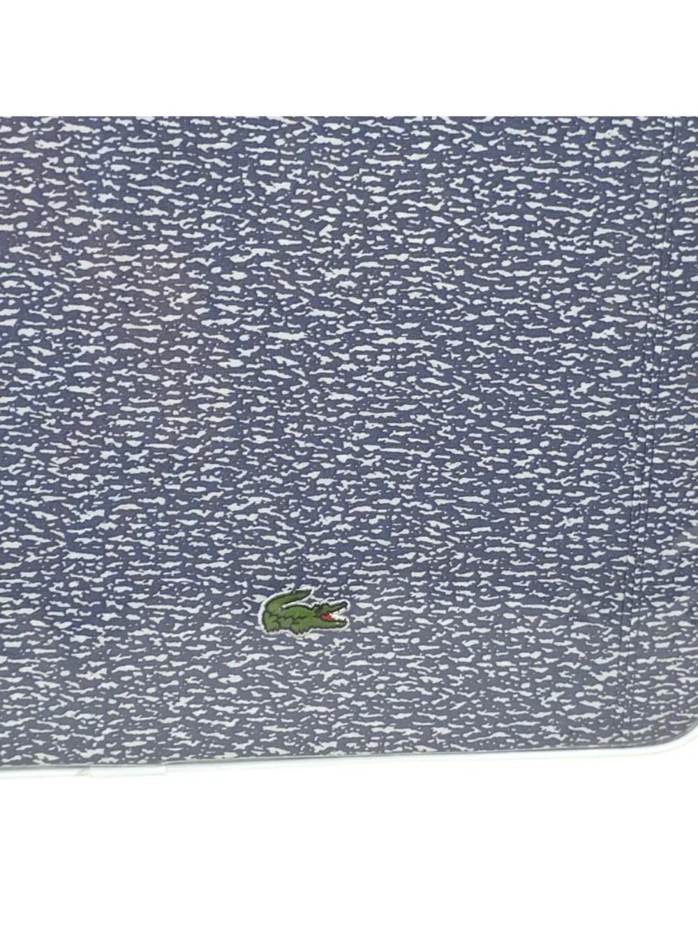 Lacoste 3-Piece Twin Sheet Set Blue Camo Vintage Indigo 100% Cotton Percale